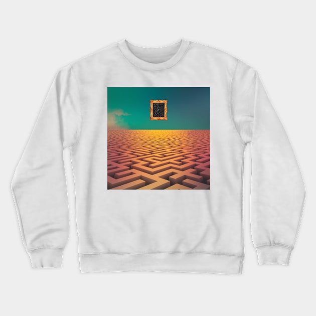 labyrinth Crewneck Sweatshirt by lacabezaenlasnubes